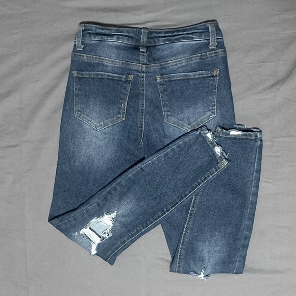 NOBO High-rise Distressed Denim Jeans - Picture 2 of 10